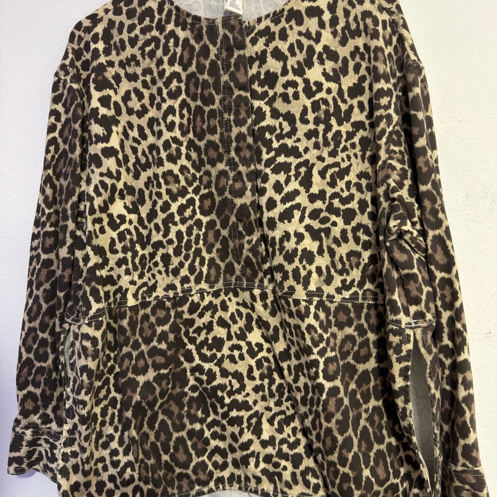 Twill Blouse H & M Animal Print